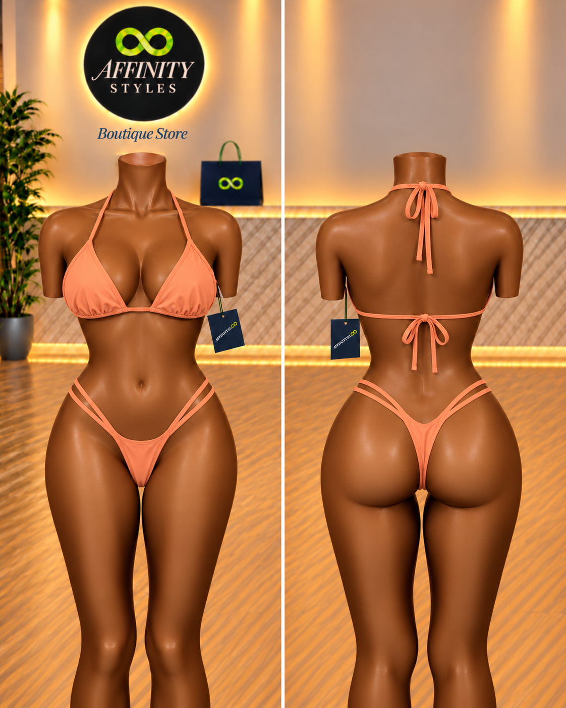 Peach Glow Bikini